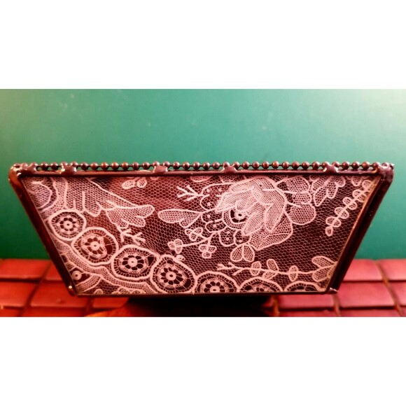 Fringe Studio French Art Nouveau Woman's Silhouette Decorative Glass Tray - Picture 4 of 7